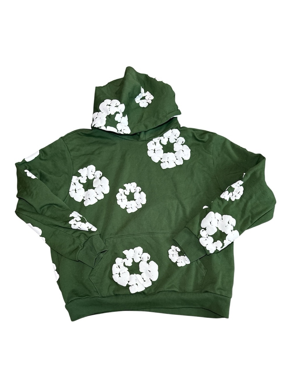 Denim Tears The Cotton Wreath Hoodie Sweatshirt Green Size M or L